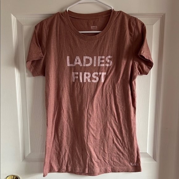 Keds Ladies First Rust T-Shirt - Picture 1 of 4